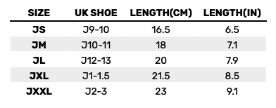 2026 Gul Junior Wetsuit Boots 0 Size Chart